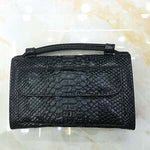 Genuine Leather Bag Crocodile Pattern Handbag