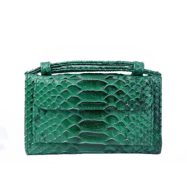 Genuine Leather Bag Crocodile Pattern Handbag