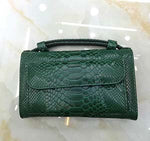 Genuine Leather Bag Crocodile Pattern Handbag