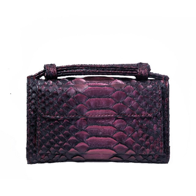 Genuine Leather Bag Crocodile Pattern Handbag