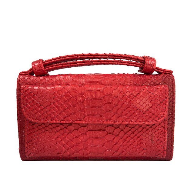 Genuine Leather Bag Crocodile Pattern Handbag