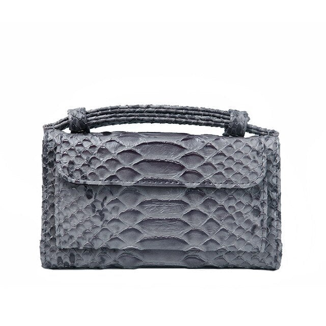 Genuine Leather Bag Crocodile Pattern Handbag