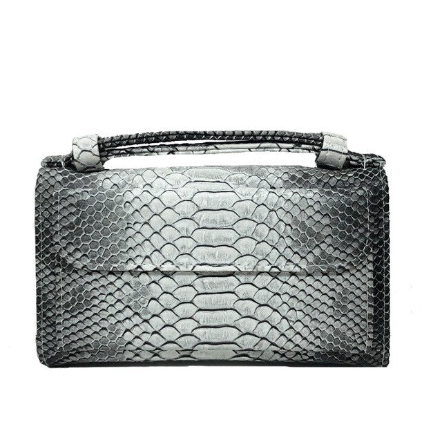 Genuine Leather Bag Crocodile Pattern Handbag