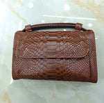 Genuine Leather Bag Crocodile Pattern Handbag