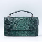 Fashion Embossed Snake Leather Chain Bag