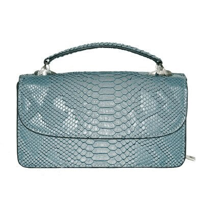 Fashion Embossed Snake Leather Chain Bag