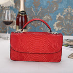 Fashion Embossed Snake Leather Chain Bag