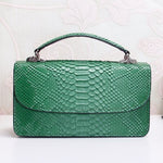 Fashion Embossed Snake Leather Chain Bag