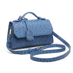 Blue Ostrich Bag