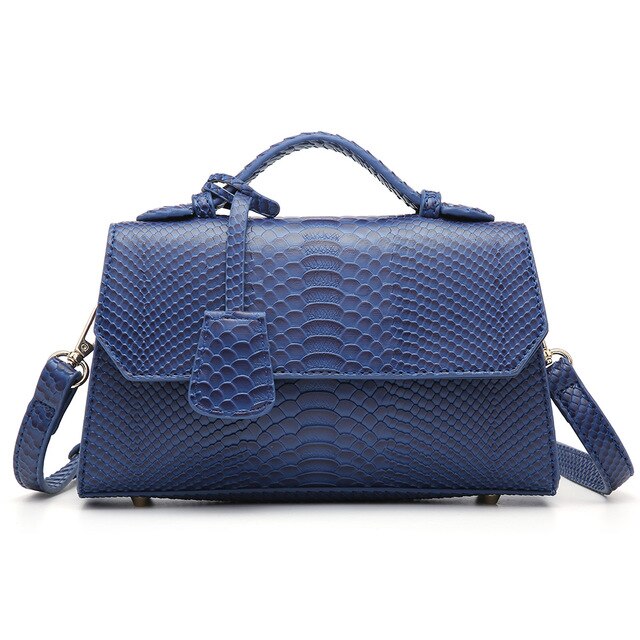 Blue Ostrich Bag