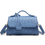 Blue Ostrich Bag