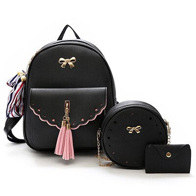 Female Pink Cute Backpacks For Girls