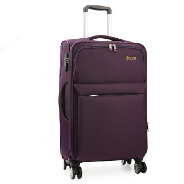 BeaSumore Oxford Rolling Luggage Spinner Suitcases Wheel Men