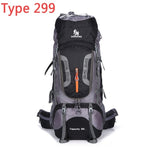 Climbing Outdoor Bags 80L Nylon External Frame hiking backpacks
