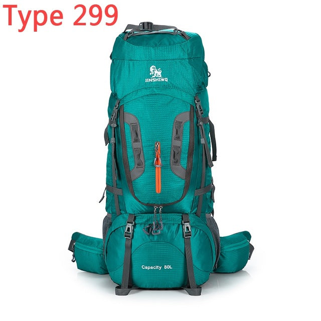 Climbing Outdoor Bags 80L Nylon External Frame hiking backpacks