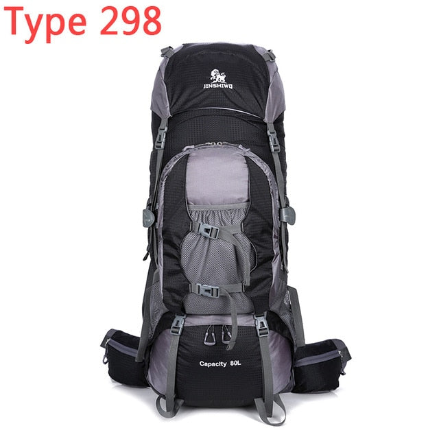 Climbing Outdoor Bags 80L Nylon External Frame hiking backpacks