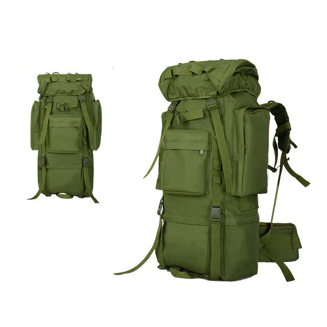 80L Outdoor Backpack Large Capacity Camping Camouflage military rucksack