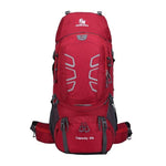 60L Outdoor bag waterproof blue backpacks
