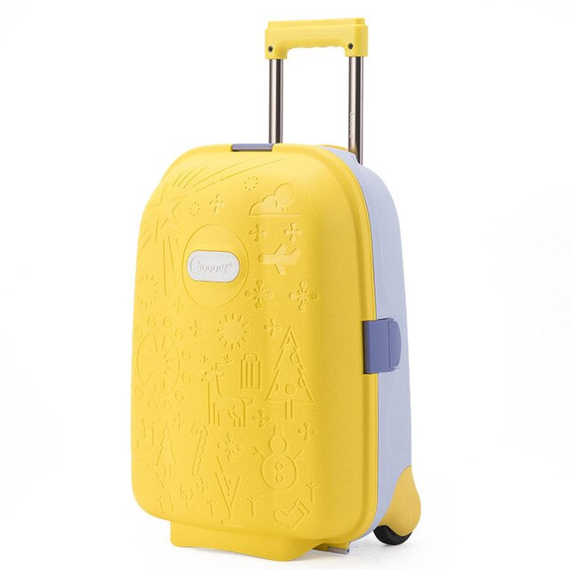 Cute Cartoon Children Rolling Luggage Kid high-grade Suitcase Wheels