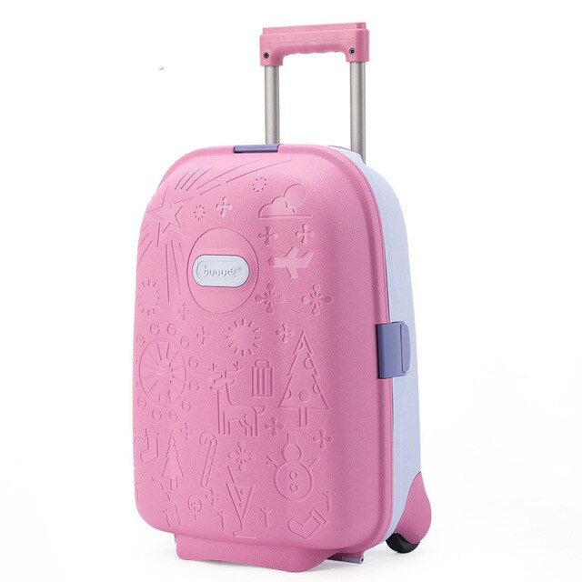 Cute Cartoon Children Rolling Luggage Kid high-grade Suitcase Wheels