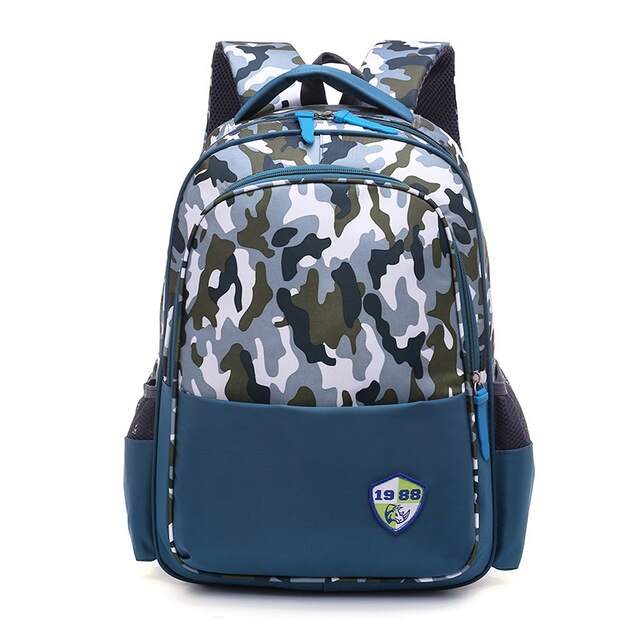 Primary school backpack Camouflage School bags kids