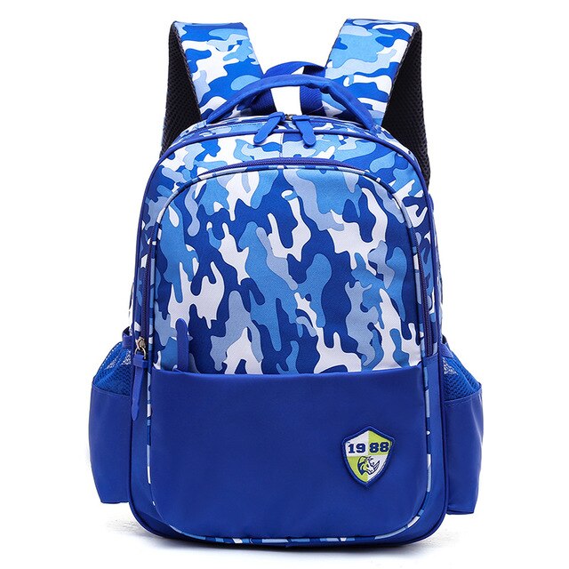 Primary school backpack Camouflage School bags kids