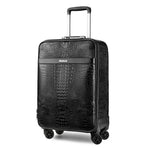 Luxury Crocodile Rolling Luggage Spinner 16 inch Business Cabin Travel Bag