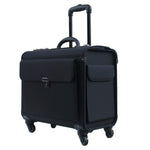 BeaSumore Men Retro Rolling Luggage Spinner 18 inch Cabin Travel