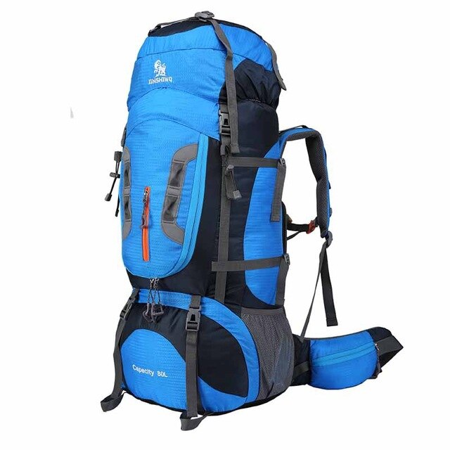 Climbing Outdoor Bags 80L Nylon External Frame hiking backpacks